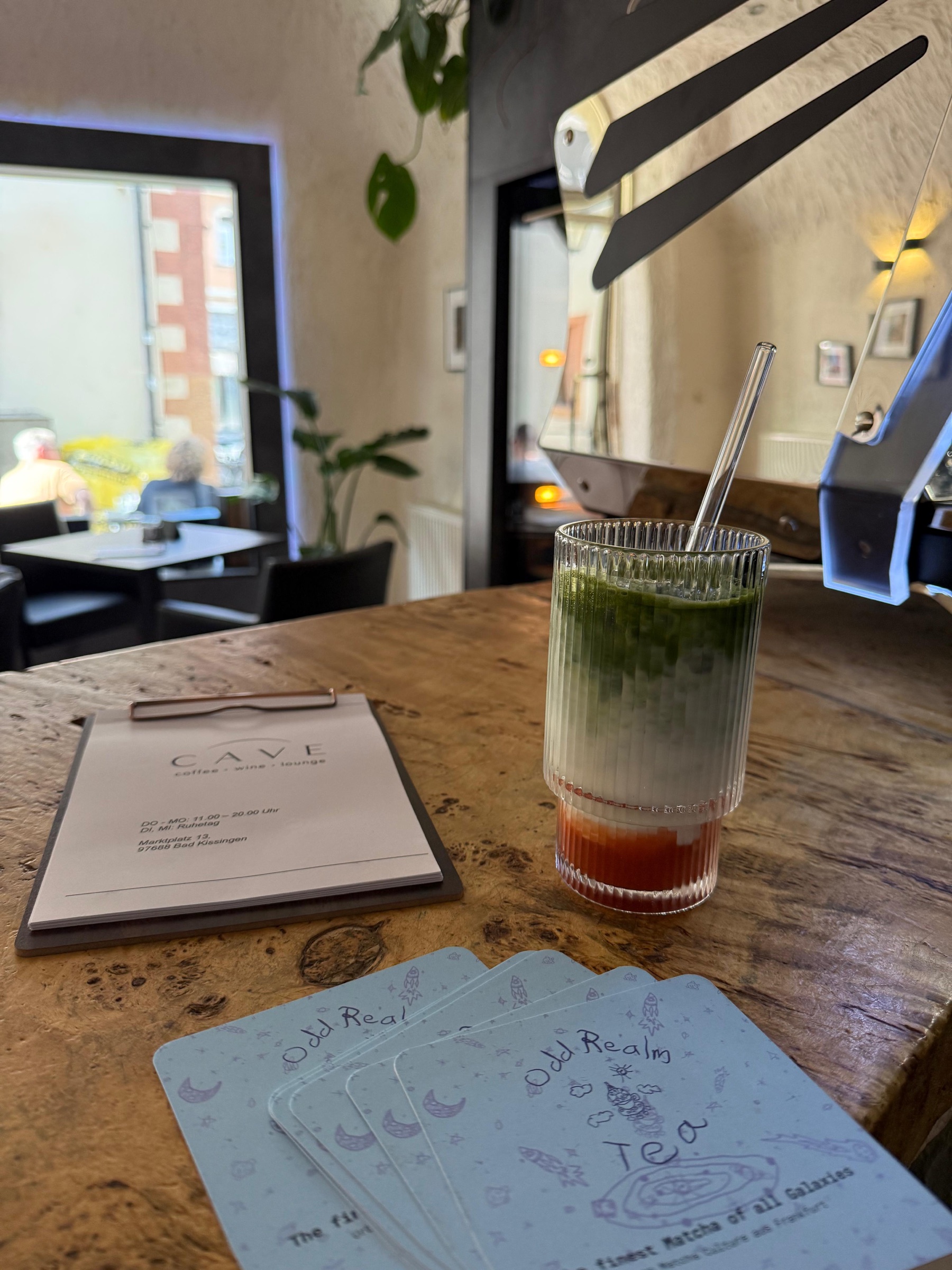 Matcha an der CAVE Bar